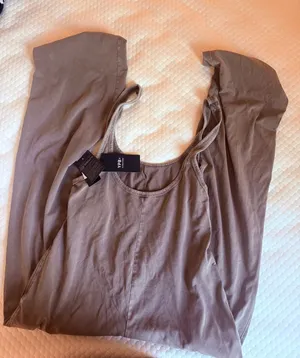 Abercrombie & Fitch Scoop Neck Tank — Taupe thumbnail 1