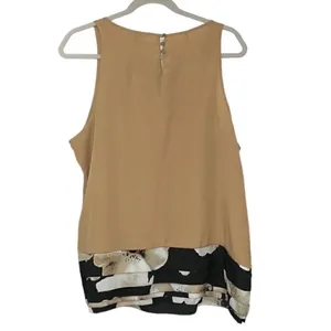 New York and Company Beige Sleeveless Top(Size XL) thumbnail 3