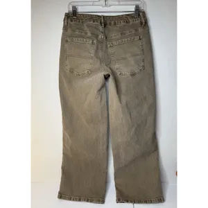 RSQ Jeans Womens Sz 27 Denim Mid Rise Wide‎ Leg Baggy Pants Hippie Grunge Tan thumbnail 2