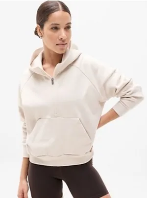 Athleta Forever Fleece 1/2 Zip Hoodie thumbnail 1