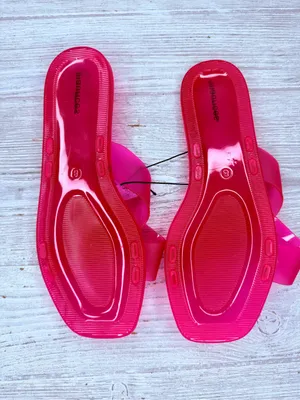 Nwot Maurice’s jelly pink slide sandals shoes size 8 thumbnail 4