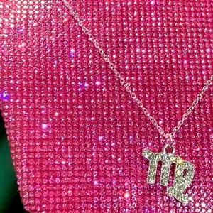 Virgo Necklace Sterling Silver 925 Zodiac Sign thumbnail 4