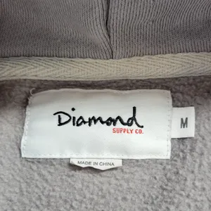 Diamond Supply Co. Womens Hoodie Size M Gray Colorblock Drawstring Pullover thumbnail 2