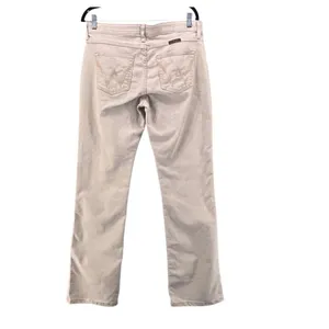 Wrangler Q-Baby Riding Jeans 12 Cream Bootcut Mid Rise 11/12x34 Cowgirl Elastic thumbnail 2