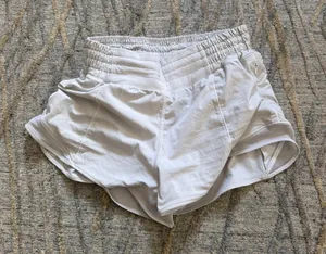 Lululemon White Shorts 2.5" High-Rise Hotty Hot thumbnail 1