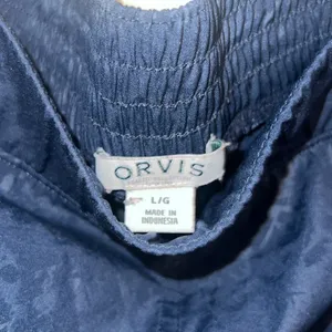 Orvis Navy Blue Outdoor Skirt Large thumbnail 5