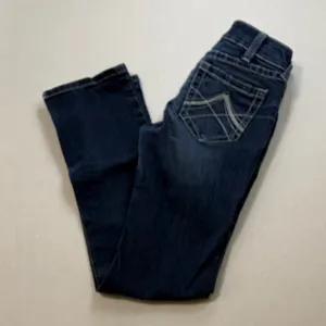 Ariat Indigo Straight Leg Jeans with Embroidered Back Pockets thumbnail 7