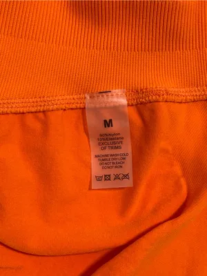 Women’s Orange Stretch Active Shorts Size M thumbnail 3