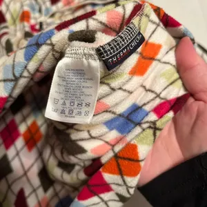 Lands' End Womens Multicolor Argyle Fleece‎ Quarter Zip Pullover Size Small thumbnail 5