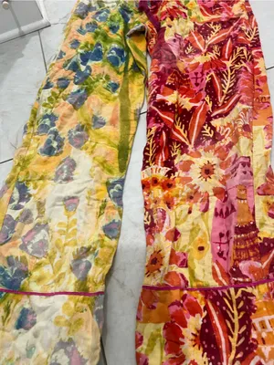 Anthropologie Roeqiya Fris Garden Bloom Pajama Pants Size Large thumbnail 3