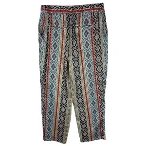 Zara Multicolored Printed Lightweight High‎ Rise Straight Leg Pant thumbnail 2