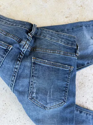 Pistola High Rise Distressed Skinny Jeans Women’s Size 25 Raw Hem Stretch Denim thumbnail 6