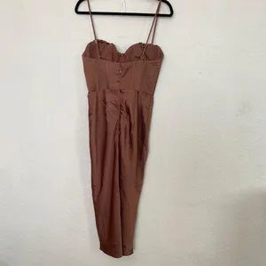 HOUSE OF CB S D-DD 'Myrna' Chocolate Satin‎ Corset Slip Dress NWOT thumbnail 10