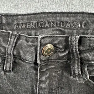 American Eagle Hi-Rise Jeggings Size 00 Regular‎ Black Wash Denim Skinny Jeans thumbnail 4