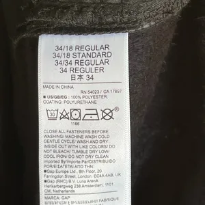 Gap Women's Cheeky Straight High Rise Pants Black Vegan Leather Size 18R. NEW thumbnail 9
