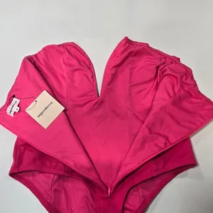 Superdown Gianna Sweetheart Bodysuit in Pink Medium thumbnail 9