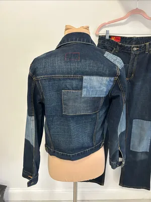 X2 Denim Patchwork Jacket Jeans Set Size undefined thumbnail 3