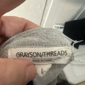 Grayson Threads Gray Sweatshirt Size Large EUC thumbnail 7