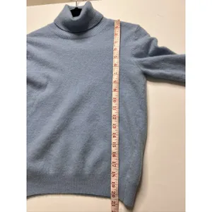 United Colors of Benetton Turtleneck Sweater Size Large Light Blue Wool Blend thumbnail 7