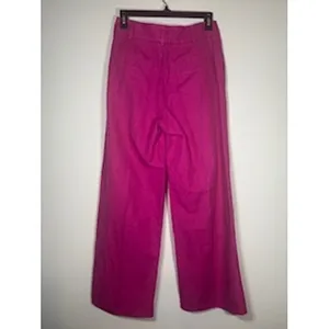 Polo Ralph Lauren Magenta Pink Linen Blend Wide Leg Pants 2 High‎ Rise Trousers thumbnail 4