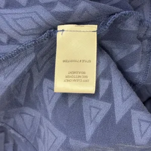 Rebecca Taylor Navy Blue Diamond Embroidered Tank Top Size 4 Silk Cotton thumbnail 7