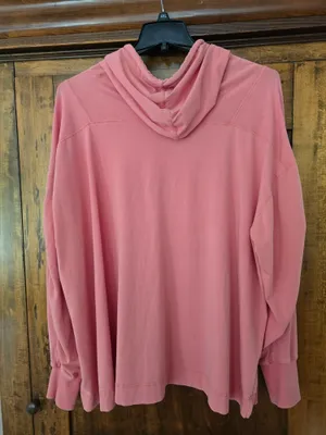 FP Movement by Free People Coral Drawstring Pullover Hoodie Xl thumbnail 7