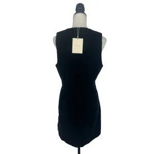 Faithfull The Brand Marinia Linen Mini Dress Black NWT Size‎ Large thumbnail 9