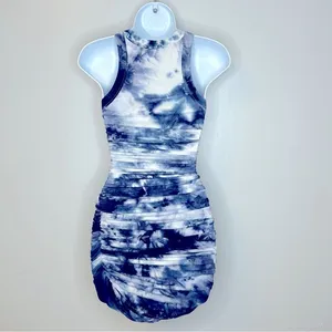 Runaway The Label Eccentric Blue‎ Tie Dye Dress Size 2 thumbnail 4