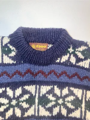 Super Nice Vintage 1980s Ischka Ecuadorian Wool Sweater thumbnail 4