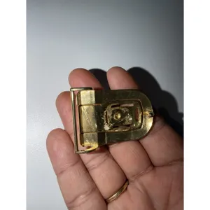 VTG Christian Dior Two Tone Gold Belt Buckle‎ Signed Designer Estate Sale thumbnail 5