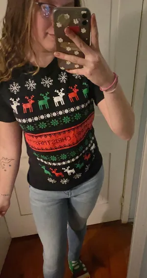 merry Christmas sweater Tshirt thumbnail 2