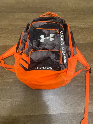 Under Armour Storm Heatgear Orange Gray Camouflage Camo 2 Strap Backpack thumbnail 1