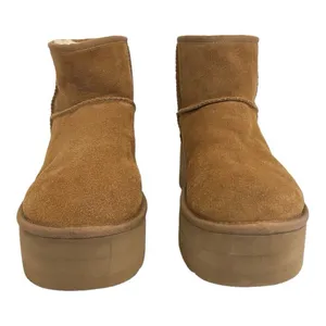UGG Chestnut Suede Platform Ankle Booties thumbnail 2