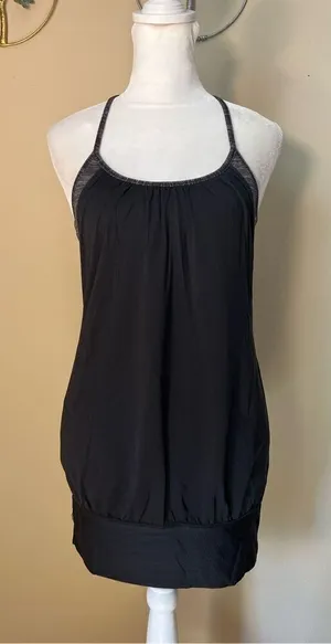 Lululemon No Limits Black / Wee Are From Space Black Cashew Tank Top Size 4 thumbnail 1
