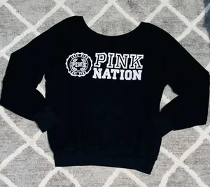 PINK - Victoria's Secret Black Sweatshirt thumbnail 1