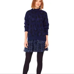 Kate Spade Leopard Print Alpaca Wool Blend Sweater Size Small thumbnail 3