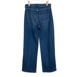 Old Navy Extra High Rise Sky-Hi Wide Leg Dark Wash Jeans Size 6 High Rise thumbnail 3
