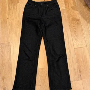 Z Supply Women's‎ Black Straight Leg Jeans 24 thumbnail 2