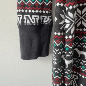 PINK Victoria's Secret Fair Isle Dog Patterned Pajama One Piece Onesie Jumpsuit thumbnail 9