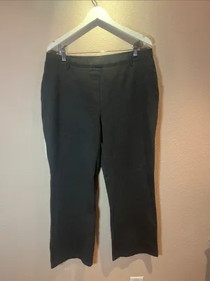 Quince Women’s Pull On Gray Stretchy Pants Straight Leg Size XL thumbnail 2