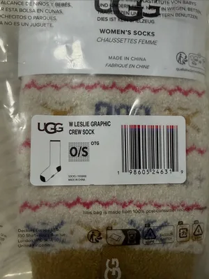 UGG Leslie Graphic Crew Sock thumbnail 4