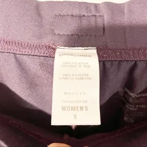 Patagonia Womens Small Purple Performance Base Layer Pull‎ on Pants thumbnail 3