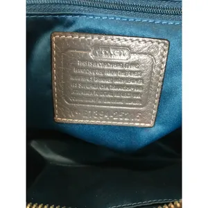 Coach Madison Madeline East/West Satchel Black/Gray Sig Jacquard EUC thumbnail 8