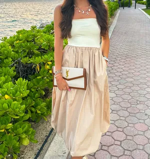 Boutique Bubble Hem Midi Dress thumbnail 2