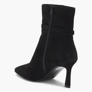 NEW Layan Bootie Black Suede Bücke SZ-10 y2k Preppy thumbnail 4