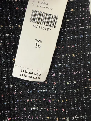 Anthropologie Maeve The Colette Crop Wide-Leg Pants: Tweed Edition, Size 26 thumbnail 10