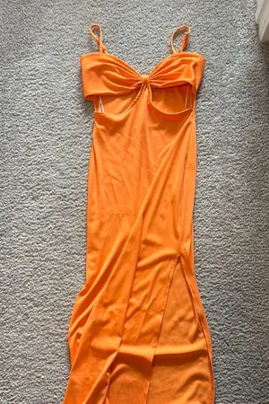 Princess Polly Vibrant Orange Maxi Dress thumbnail 1