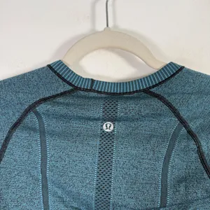 Lululemon Swiftly Tech Crew Long Sleeve Top Black Desert Teal Active Womens 2 thumbnail 7