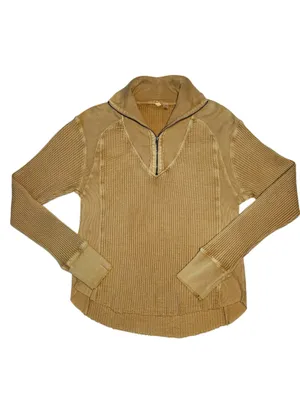 Free People FP One Ashton Zip Thermal Long Sleeve Pullover Top thumbnail 6