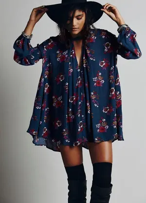 Free People Tree Swing Tunic Dress thumbnail 1